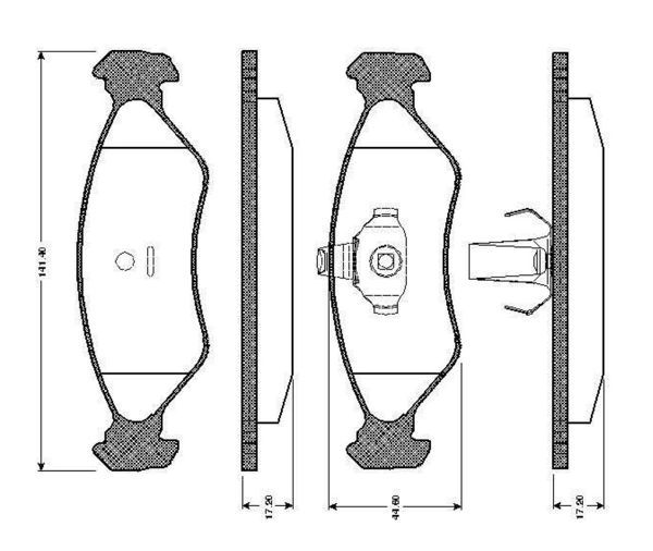 BOSCH 0986TB2159 | Disk Balata-Ön | 1 Adet