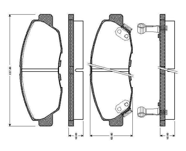 BOSCH 0986TB2178 | Disk Balata-Ön | 1 Adet