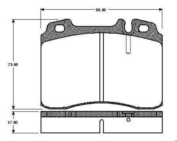BOSCH 0986TB2203 | Disk Balata-Ön | 1 Adet