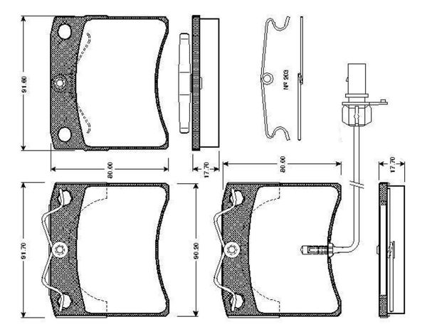 BOSCH 0986TB2210 | Disk Balata-Ön | 1 Adet