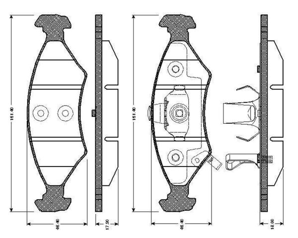 BOSCH 0986TB2267 | Disk Balata-Ön | 1 Adet