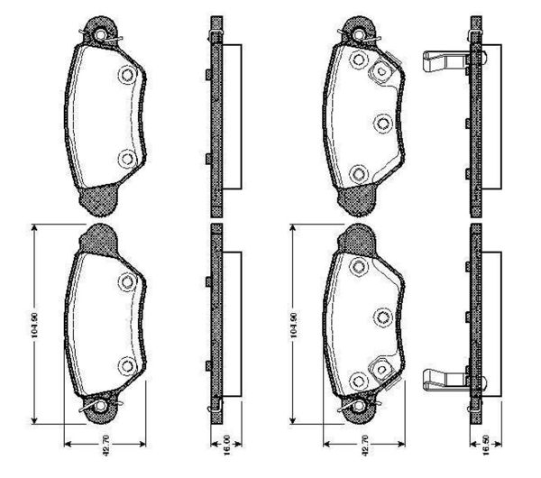 BOSCH 0986TB2336 | Disk Balata-Arka | 1 Adet
