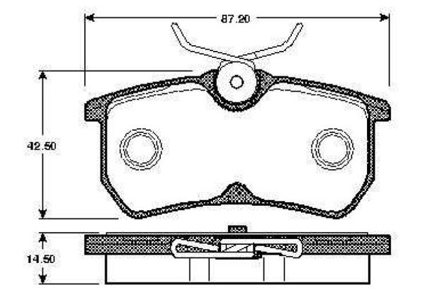 BOSCH 0986TB2339 | Disk Balata-Arka | 1 Adet