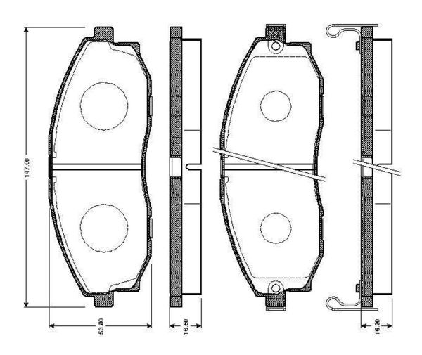 BOSCH 0986TB2345 | Disk Balata-Ön | 1 Adet