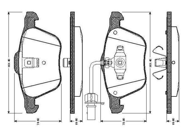 BOSCH 0986TB2405 | Disk Balata-Ön | 1 Adet