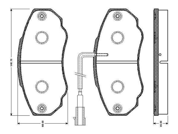 BOSCH 0986TB2432 | Disk Balata-Ön | 1 Adet