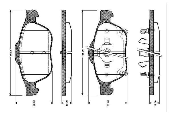 BOSCH 0986TB2467 | Disk Balata-Ön | 1 Adet