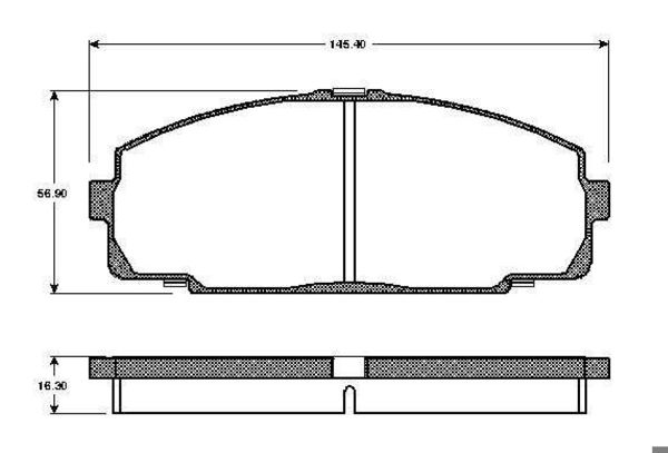 BOSCH 0986TB2688 | Disk Balata-Ön | 1 Adet