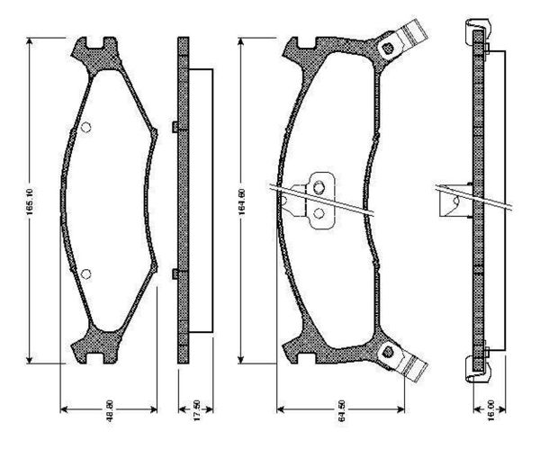 BOSCH 0986TB2747 | Disk Balata-Ön | 1 Adet