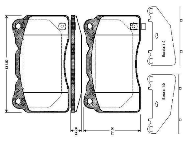 BOSCH 0986TB2773 | Disk Balata-Ön | 1 Adet