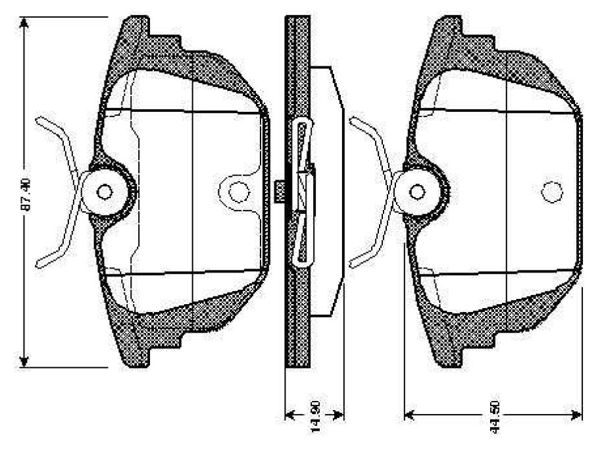 BOSCH 0986TB2780 | Disk Balata-Arka | 1 Adet