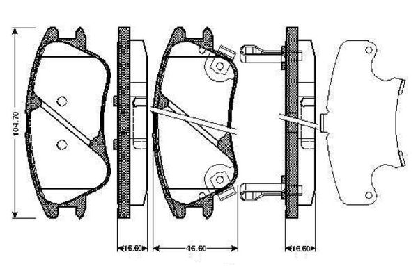 BOSCH 0986TB2897 | Disk Balata-Ön | 1 Adet