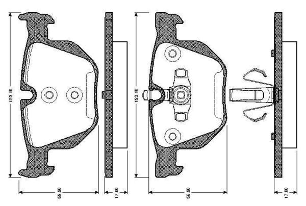 BOSCH 0986TB3024 | Disk Balata-Arka | 1 Adet