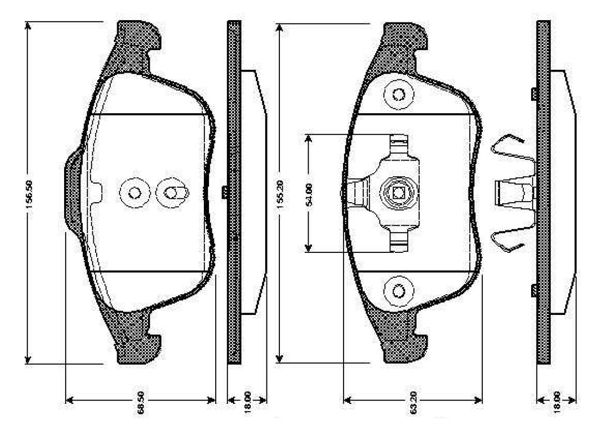 BOSCH 0986TB3065 | Disk Balata-Ön | 1 Adet