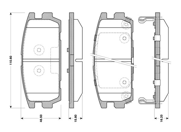 BOSCH 0986TB3127 | Disk Balata-Arka | 1 Adet
