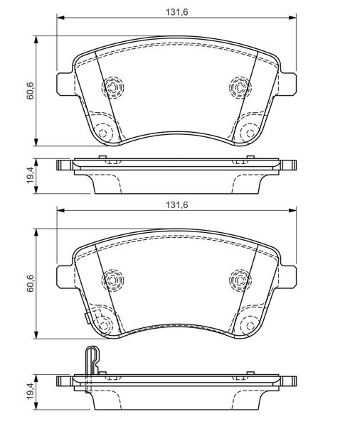 BOSCH 0986TB3156 | Disk Balata-Ön | 1 Adet