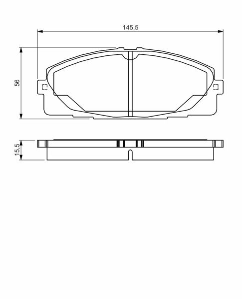 BOSCH 0986TB3214 | Disk Balata-Ön | 1 Adet
