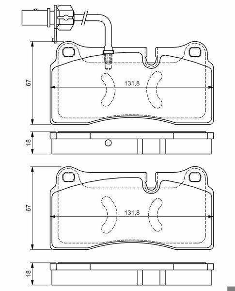 BOSCH 0986TB3221 | Disk Balata-Arka | 1 Adet