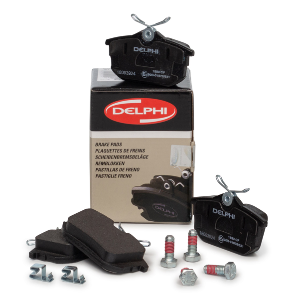 DELPHI LP1593 | Arka Fren Balatası Takımı Mitsubishi Carisma Colt Space Star / Volvo S40 V40 / Smart Forfour