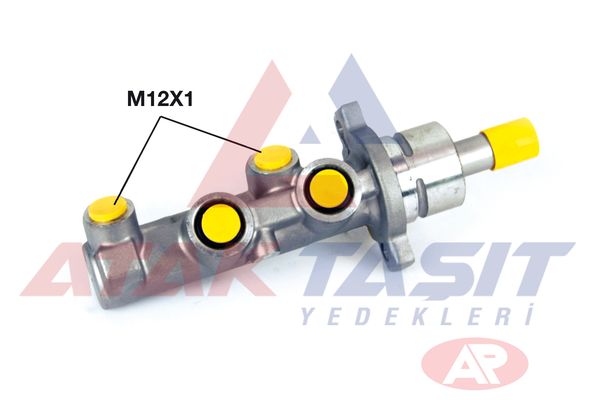 AP 213222 | Fren Ana Merkezi Alüminyum 22,2 mm (ABS li-Esplı) Fiat Stilo 1.4 16V-1.6 16V-1.9 JTD 2001-2010 / Honda Civic VII 1.4İ-1.6İ-2.0 Type-R 2000-2006