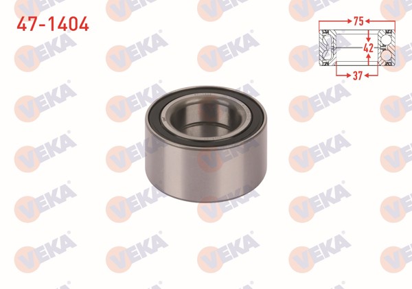 VEKA 47-1404 | Arka Tekerlek Rulmanı Sol-Sag 42X75x37 BMW 3 Serisi (E90) 320 D-320İ-316İ-318İ 2005-2011 / 3 Serisi (E36) 320 İ-316İ-325İ-318İ-328İ 1990-1998 / 3 Serisi (E30) 316 İ-320İ-318İ-325İ 1982-1992