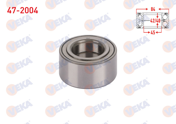 VEKA 47-2004 | On Tekerlek Rulmanı Sol-Sağ 45X84x42 / 40 Honda Accord VI 1.6İ-1.8İ-2.0İ 1997-2003 / Cr-V I 2.0İ 16V 1995-2002 / Cr-V II 2.0İ 2002-2006