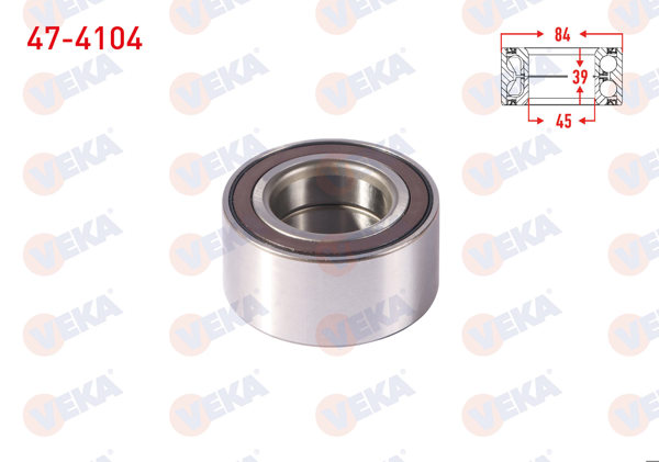 VEKA 47-4104 | On Tekerlek Rulmanı Sol-Sağ ABS Okuyuculu 45X84x39 Suzuki Vitara 1.4İ-1.6İ 2015-/ Sx4 1.6 2006-2013