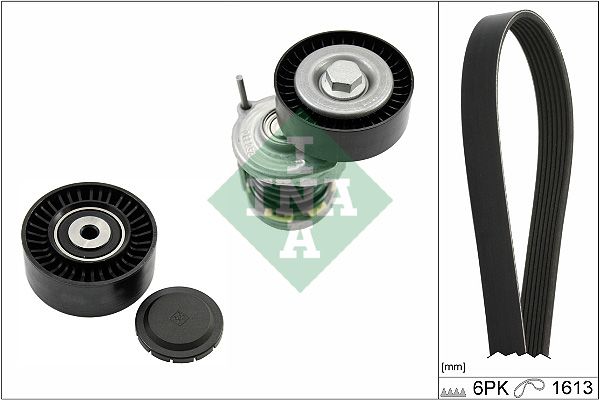 INA 529046710 | V Kayışı Gergi Avare Kasnak Set VW Avf Blb Bre Cku Csn