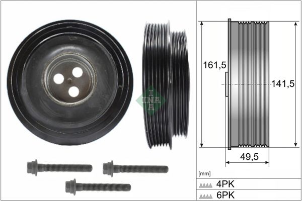 INA 544016620 | Krank Kasnağı (Civatalı) Jumper III Boxer III Ford Transit 2.2 06 -