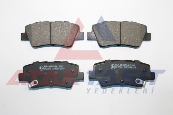 AP 05P2219 | Fren Balata Arka Tel Delikli Hyundai Accent Blue 1.4-1.6 CRDI 2012-/ Elantra 1.6 CRDI-1.6 D-Cvvt 2015-/ i30 1.6 CRDI 2016-/ Kia Rio III 1.4 CRDI 2011-2014 / Ssangyong Tıvolı 1.6, 1.6 Xdı 2015 -