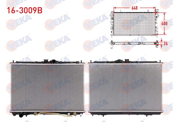 VEKA 16-3009B | Su Radyatörü Brazing Mitsubishi Carisma (Da) 1.6 A-T 1995-2006