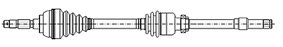 METELLİ 17-1309 | Komple Aks Sağ (Fiat Ducato 06-Peugeot Boxer Citroen Jumper 2.2 Mjtd 2.3 Mjtd 06 -)