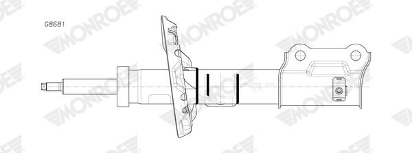 MONROE G8681 | Hyundai Ioniq 19 > Kia Nıro 20 > Sol Ön Amortisör