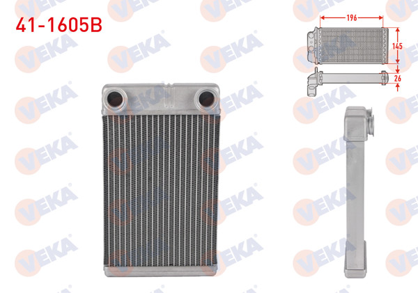 VEKA 41-1605B | Kalorifer Radyatörü Brazing Chevrolet Aveo