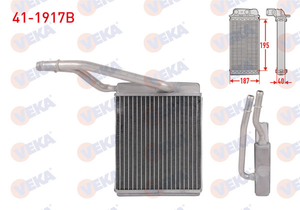 VEKA 41-1917B | Kalorifer Radyatörü Brazing Ford Focus I