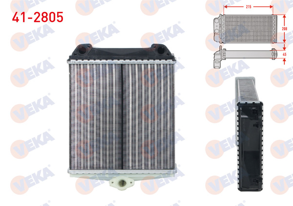 VEKA 41-2805 | Kalorifer Radyatörü Mekanik Mercedes S Serisi (W126) 260 Se-300 Se-300 Sel-500 Se-500 Sel 1979-1991