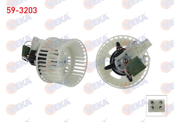 VEKA 59-3203 | Kalorifer Motoru Opel Vectra A 1988-1995