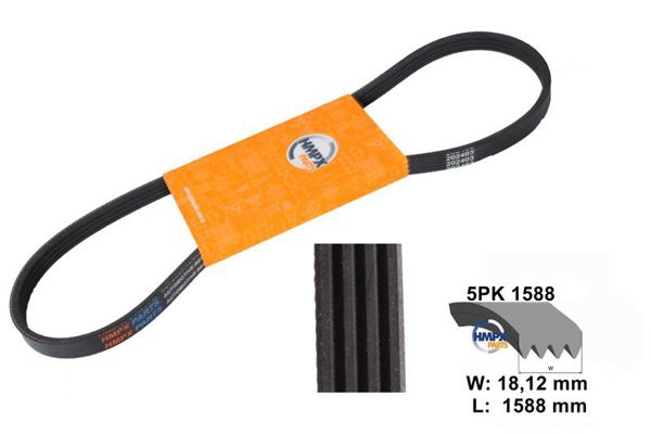 HMPX PARTS 5PK 1588 | Vantilatör Kayışı Passat-A4 1.9 TDI Afn-Avg