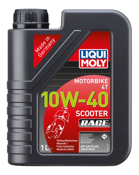 LIQUI MOLY 20826 | Motosiklet Yağı-Motorbike 4T 10W-40 Sco Race 1 L Apı Sp, Jaso Ma2 | 6 Adet