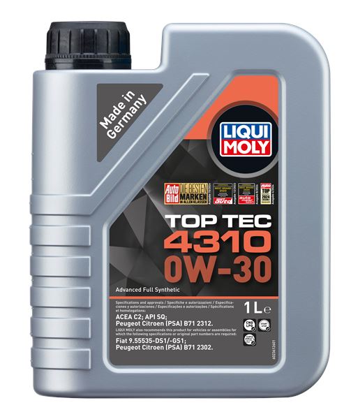 LIQUI MOLY 2361 | Top Tec 4310 Motor Yağı 0W-30 1Litre (Koli 6 Adet) | 6 Adet