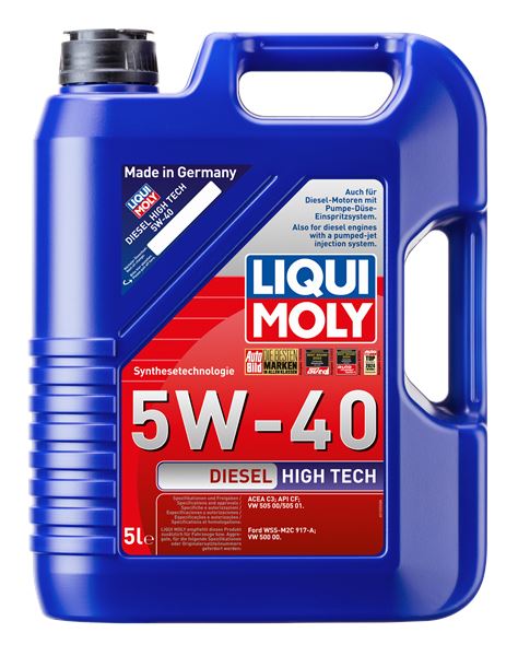 LIQUI MOLY 2696 | Motor Yağı-Diesel High Tech 5W-40 5 L Acea C3, Apı Cf, VW 50500, VW 50501 Ford Wss-M2c917-A, VW 50000 | 4 Adet