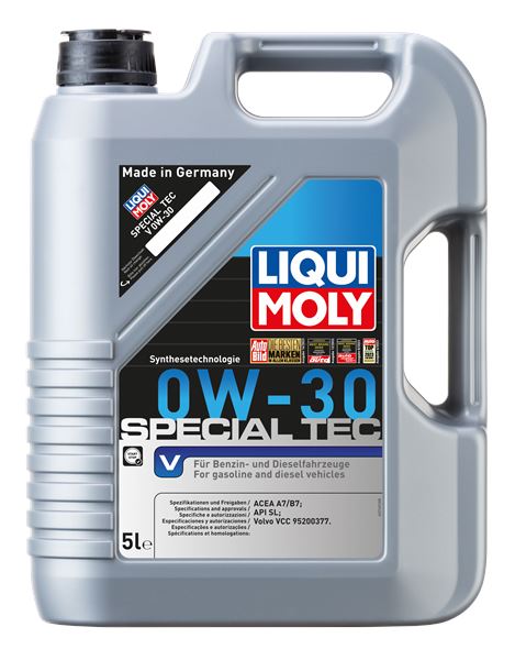 LIQUI MOLY 2853 | Motor Yağı-Special Tec V 0W-30 5 L Acea A7 / B7, Apı Sl, Volvo Vcc 95200377 | 4 Adet