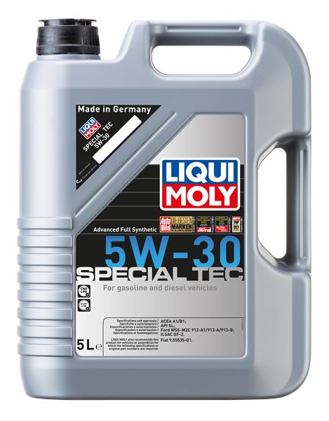 LIQUI MOLY 9509 | Motor Yağı-Special Tec 5W-30 5 L Acea A1,B1, Apı Sl, Ford Wss-M2c912-A1, Wss-M2c913-A, Wss-M2c913-B, Ilsac Gf-2 Fiat 9.55535-G1 | 4 Adet