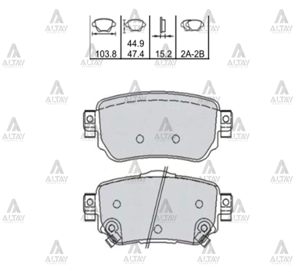 MAHER 00160 | Fren Balata Qashqai 14-17 / X-Traıl 14-17 / Kadjar 15-17 Disk Arka | 1 Adet