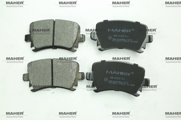MAHER 00299 | Fren Balata Caddy III 04-15 / Golf5 03-09 / Jetta III 05-10 / Passat 08-12 / Passat 05-08 Arka