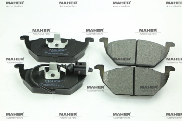 MAHER 00308 | Fren Balata Golf4 97-05 / Golf5 03-09 / Bora 98-05 / Leon 99-06 / Jetta 06-09 Fişli Ön