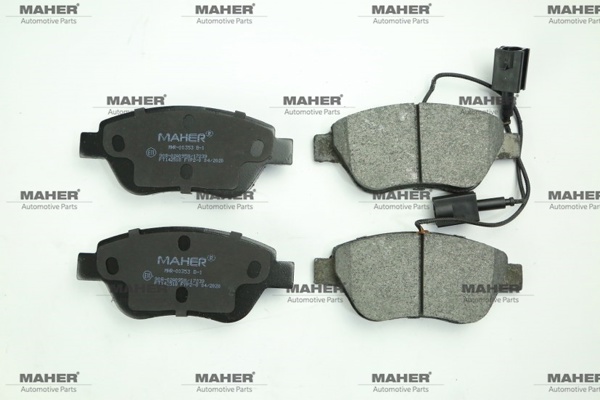 MAHER 00353 | Fren Balata Linea 10= / Fiorino 07= / Nemo 07= / Bipper 08= / Punto Evo 09-12 (Çift Fişli) Ön 123mm