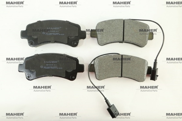 MAHER 00430 | Fren Balata Ducato 14= / Jumper 14= / Boxer 14= (Çift Fişli Uzunluk 141.7mm) Arka