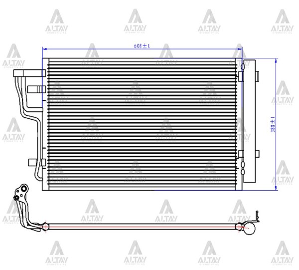MAHER 10871 | Radyatör Klima Ceed 08-11 1.4-1.6 Brazing