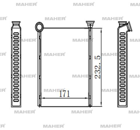 MAHER 14722 | Radyatör Kalorifer 508 10= Brazing